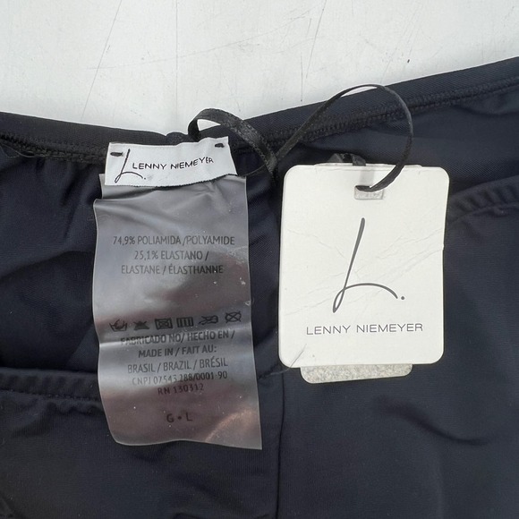 NWT Lenny Neimeyer High Waisted Swim Bottom Black - Picture 3 of 6